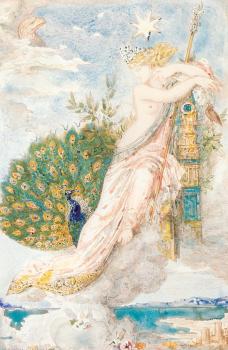 Gustave Moreau : The Peacock Compaining to Juno